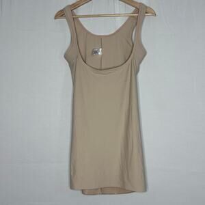 Sears Underbust Shapewear Slip 2X Nude Open Bust Body Shaper Smoothing